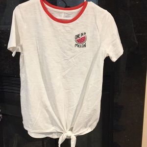 Old Navy  One in a melon tie shirt